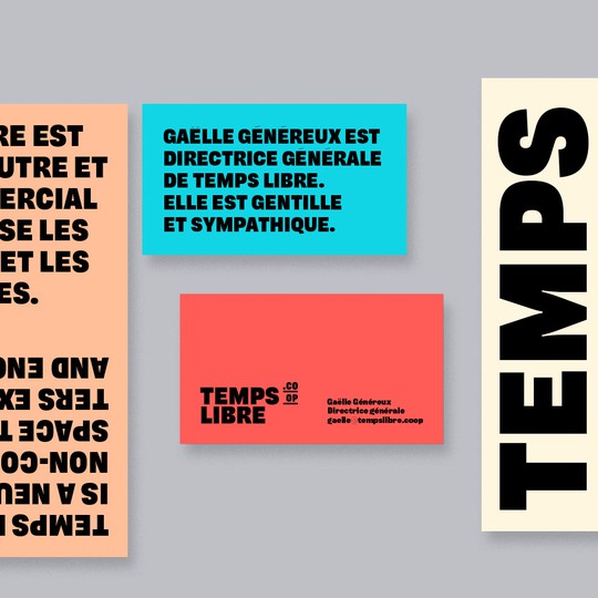 Temps Libre identity and website